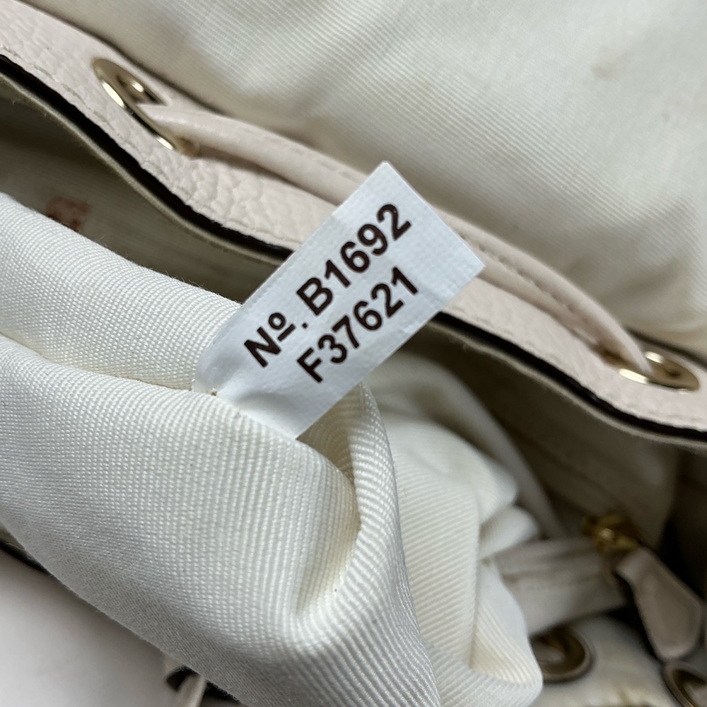 Coach Mini Billie Ivory Cream Gold Leather Backpack‎ Bag - Picture 9 of 12